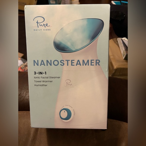 Large 3-in-1 Ionic Facial Nano Steamer w Precise Temp🌡️Control + 5Pc Skin Kit - Picture 2 of 8